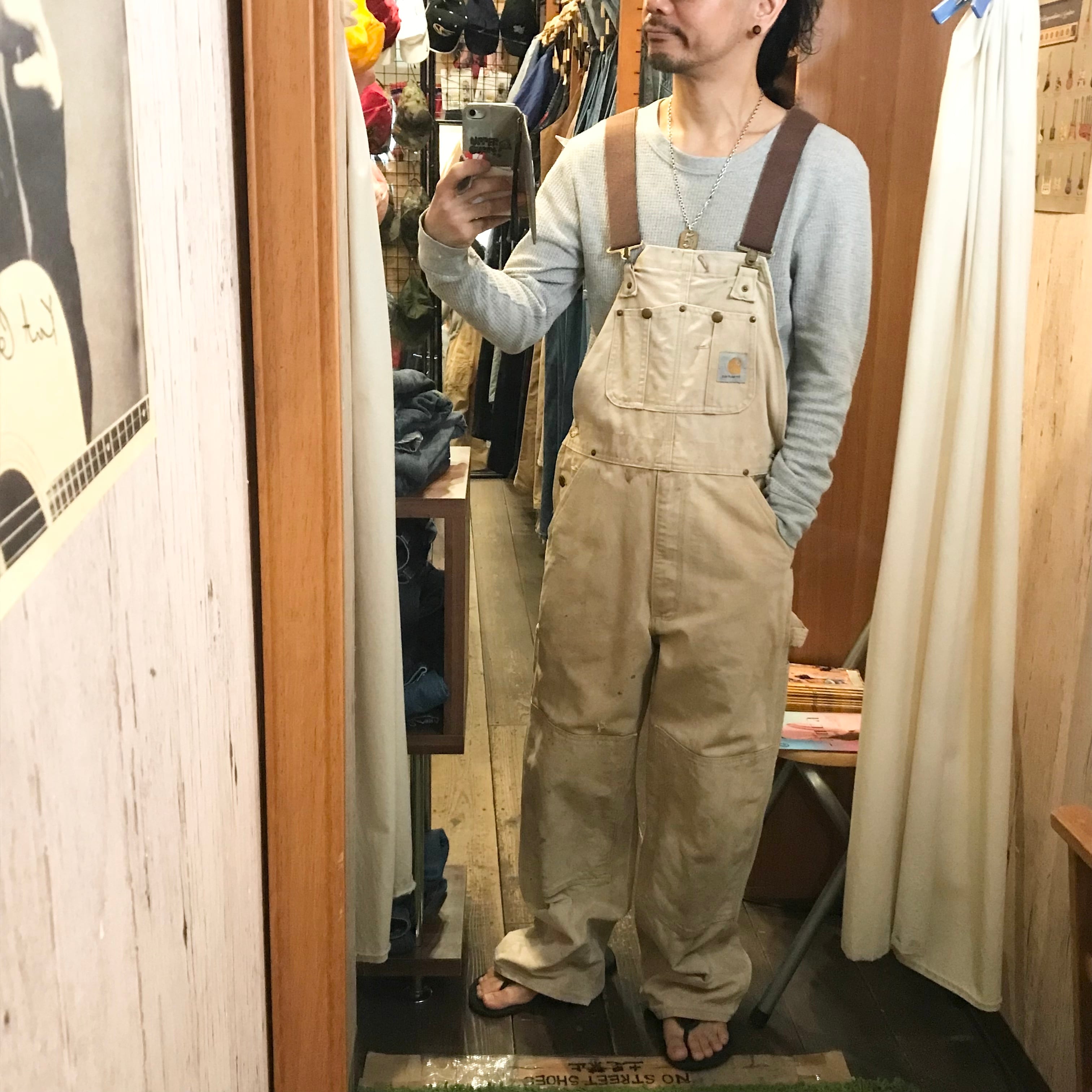 carhartt カーハート オーバーオール w34 (1137)平置き実寸