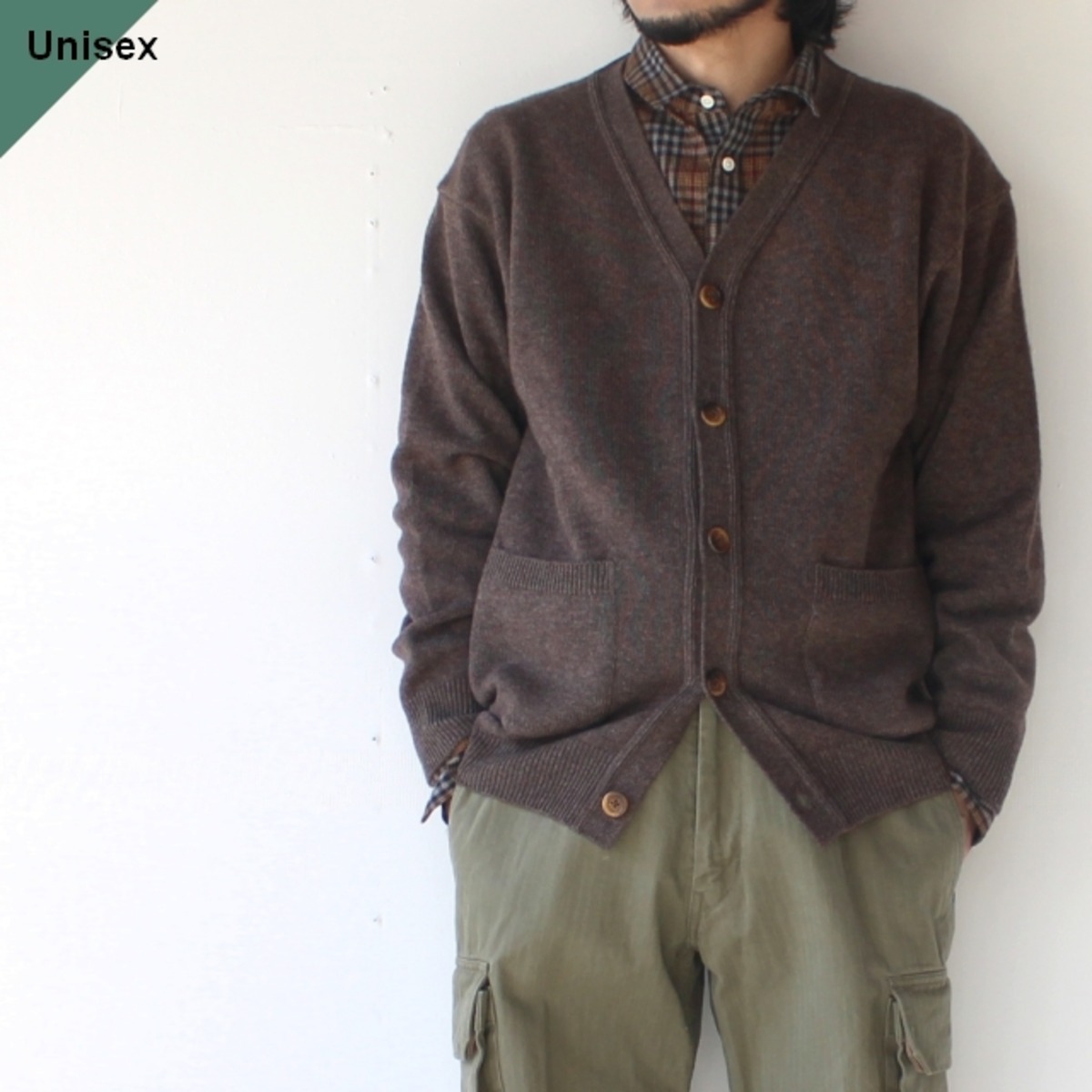 onde Washable Cashmere Knit Cardigan （Walnut） | C.COUNTLY ONLINE 