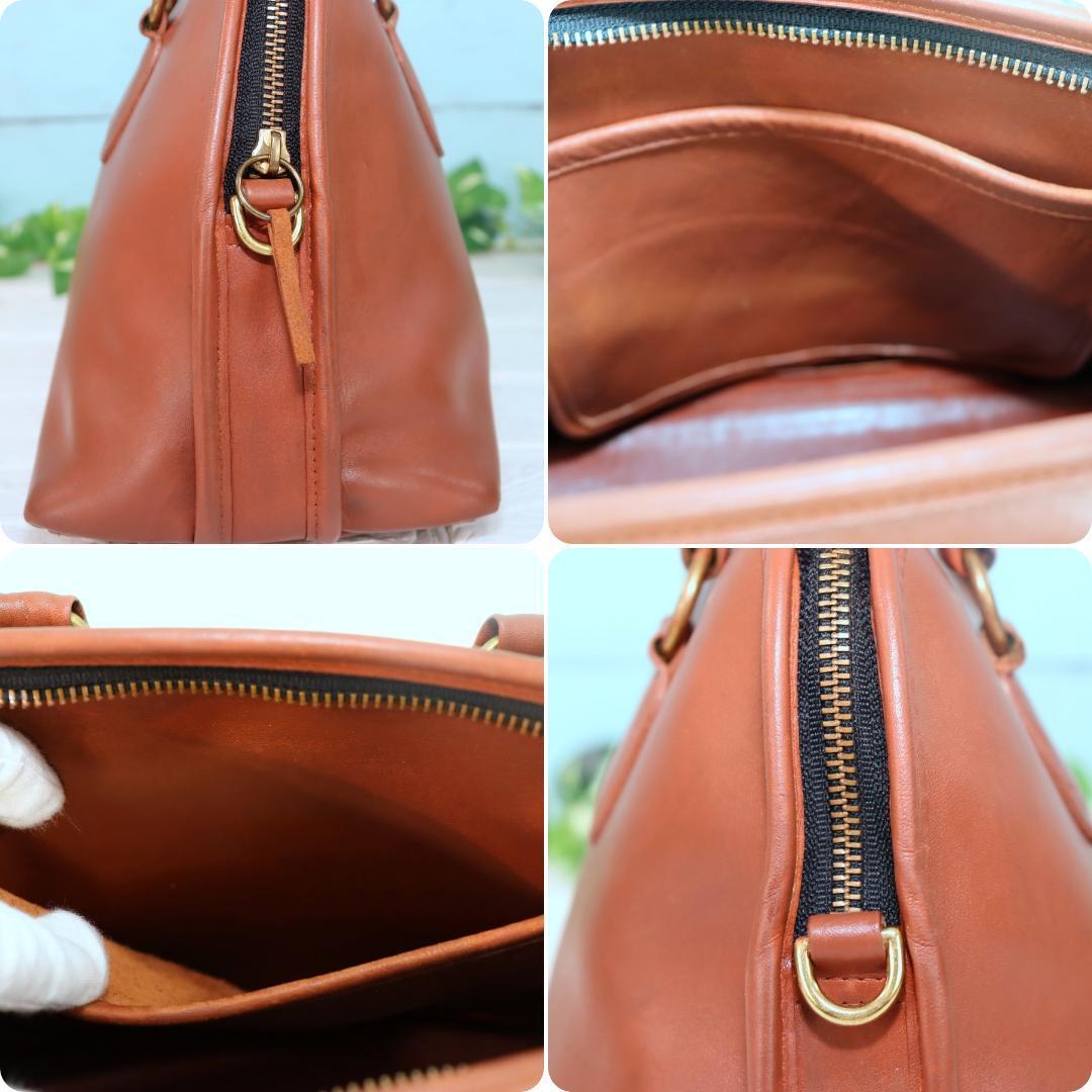 OLD COACH レザーショルダーバッグ 2Way ブラウン オールドコーチ