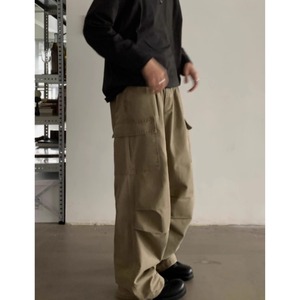 フラップポケットワイドワークパンツ　0888