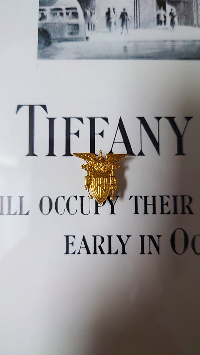 【SPECIAL / 1920】TIFFANY&Co. ティファニー 米軍 USMA K18 ゴールド ピン 《アメリカ軍 ヴィンテージ》