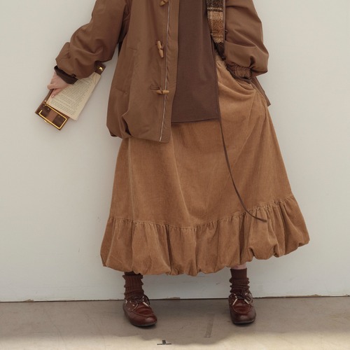 ギャザーバルーンコーデュロイスカート ・9083