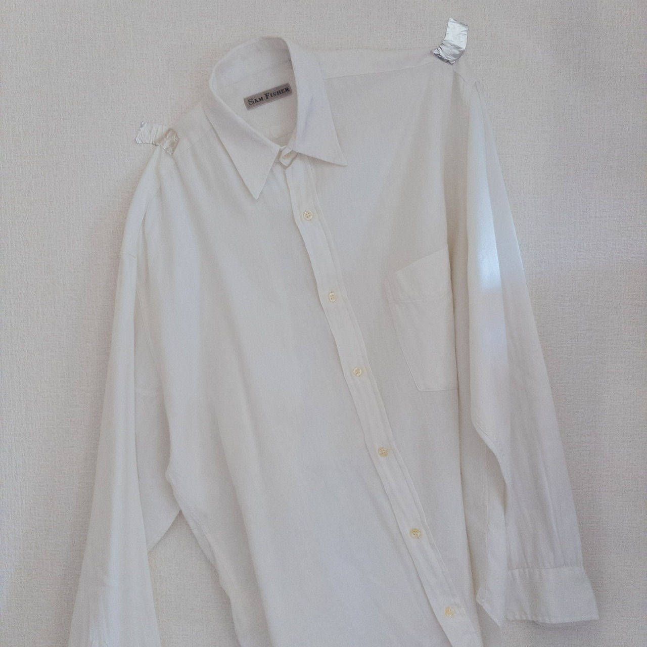 SAM FISHER Flannel White Shirt