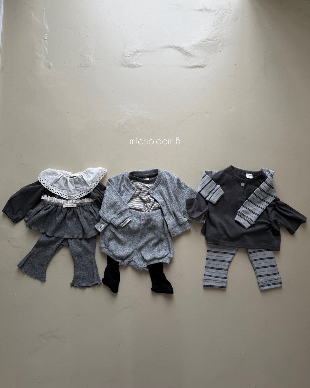 送料無料【予約】/ kidsシュシュ襟Tシャツ / mienbloom