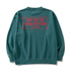 GOODHELLER " BOX LOGO CREW NECK SWEAT " GREEN