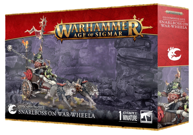 グルームスパイト・ギット：スナールボス（ウォーホイーラー搭乗）	GLOOMSPITE GITZ: SNARLBOSS ON WAR-WHEELA