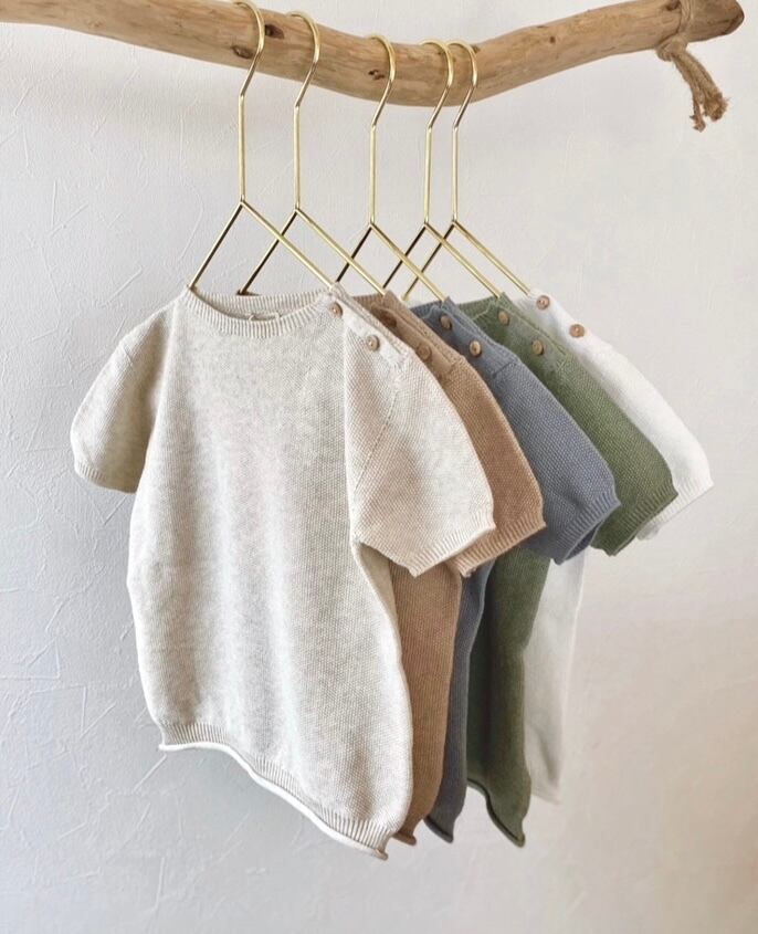 【wedoble】Organic cotton knit(全5色)