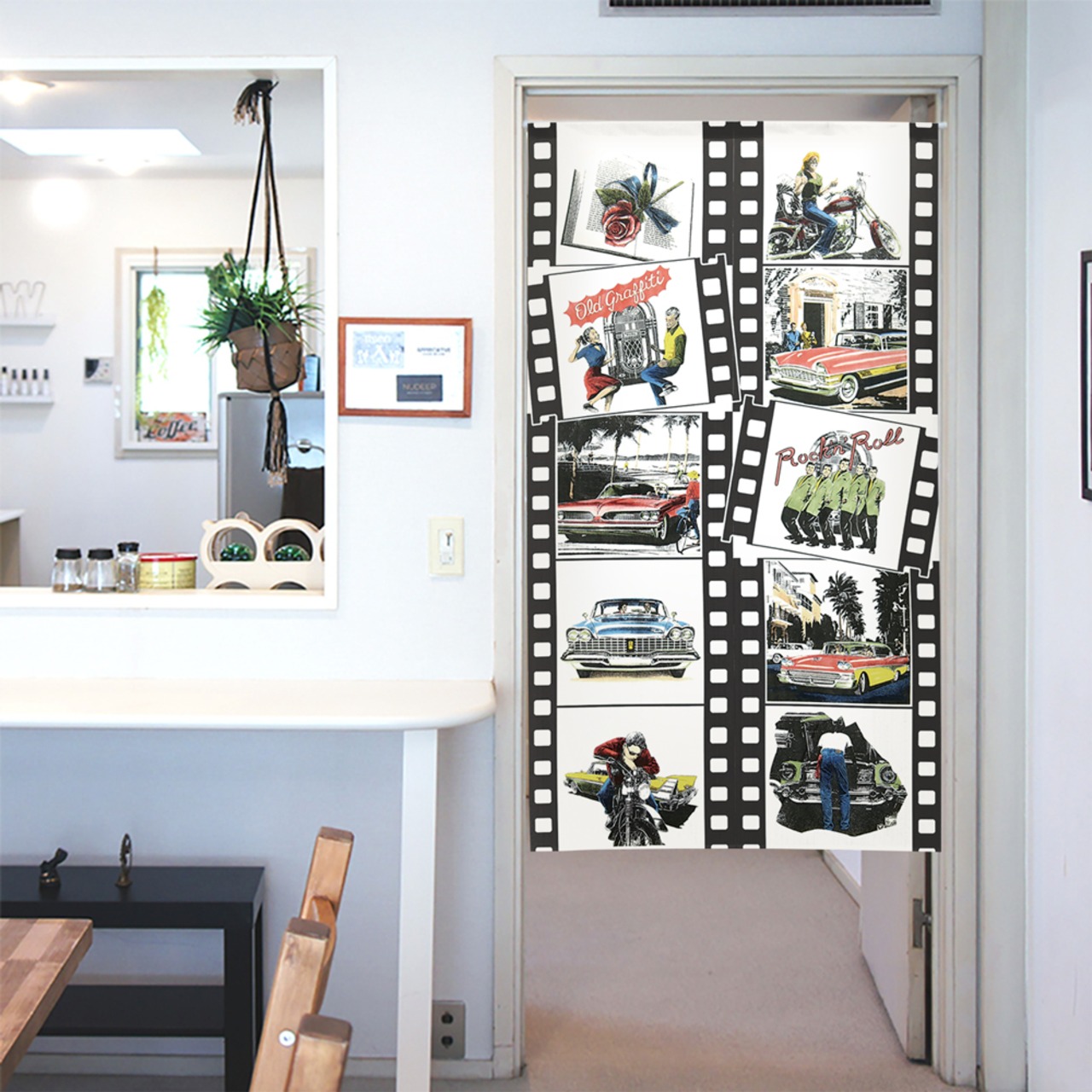 【受注生産】 のれん オルドグラフィティ 幅85ｘ丈150cm