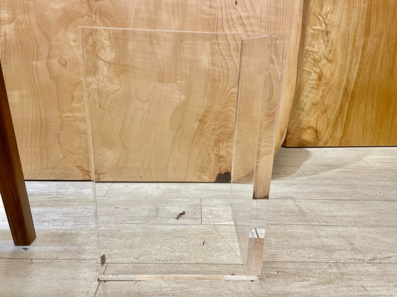 アクリルV字脚CT用 2台1セット | 千年家具 - 一枚板 テーブル専門店