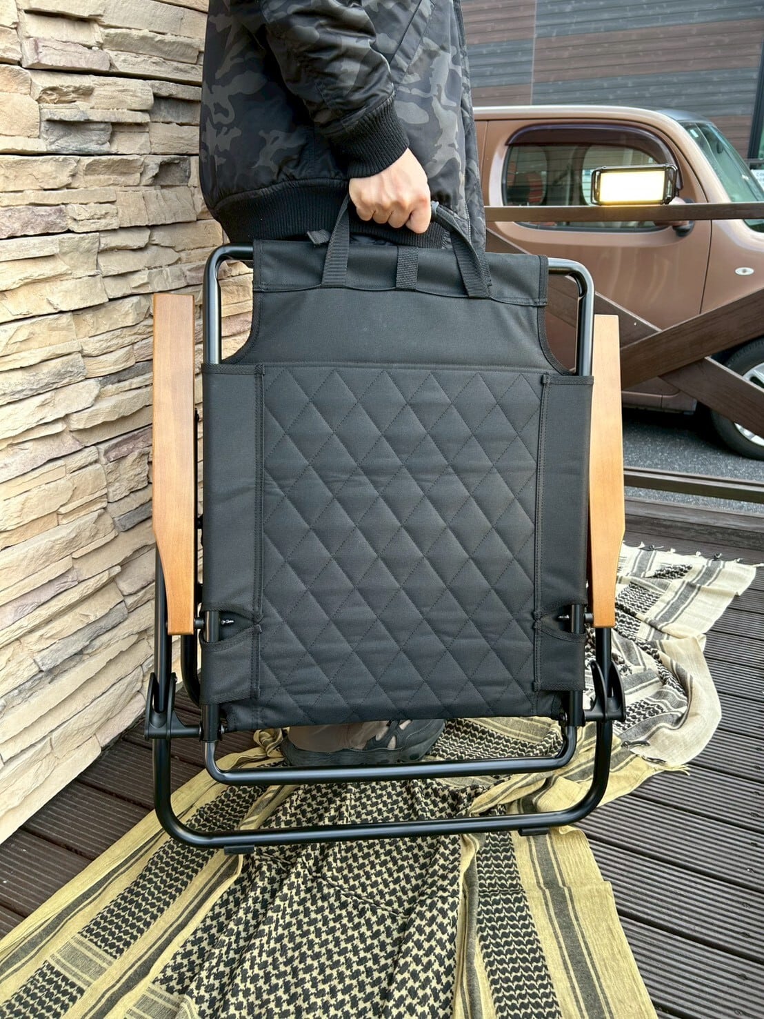 WAQ ワック】Reclining Low Chair High Back リクライニングローチェア