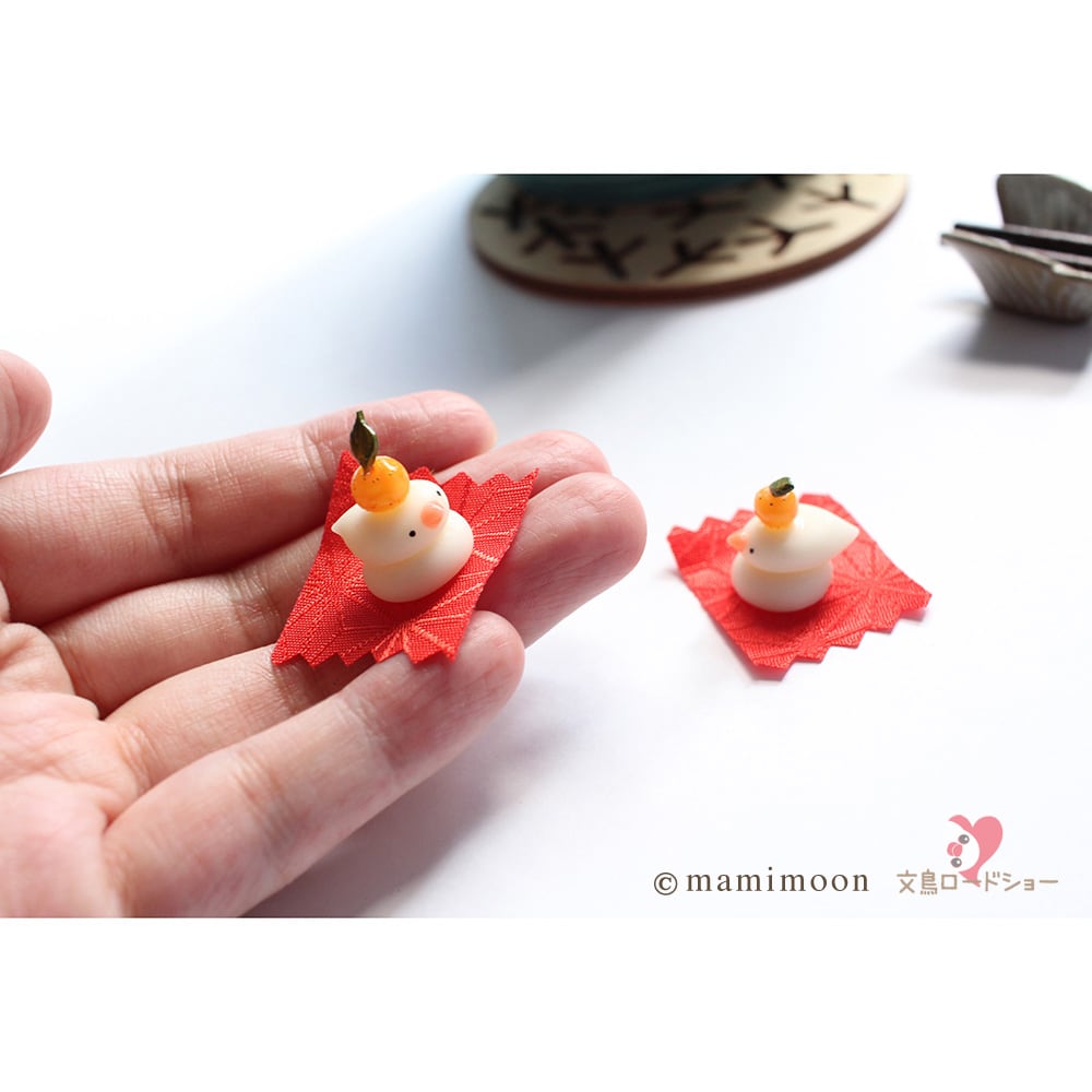 おもち様確認用　江籠さんまとめその3 完売】「mamimoon︎さんの文鳥鏡餅コンプリートセット 2026お正月