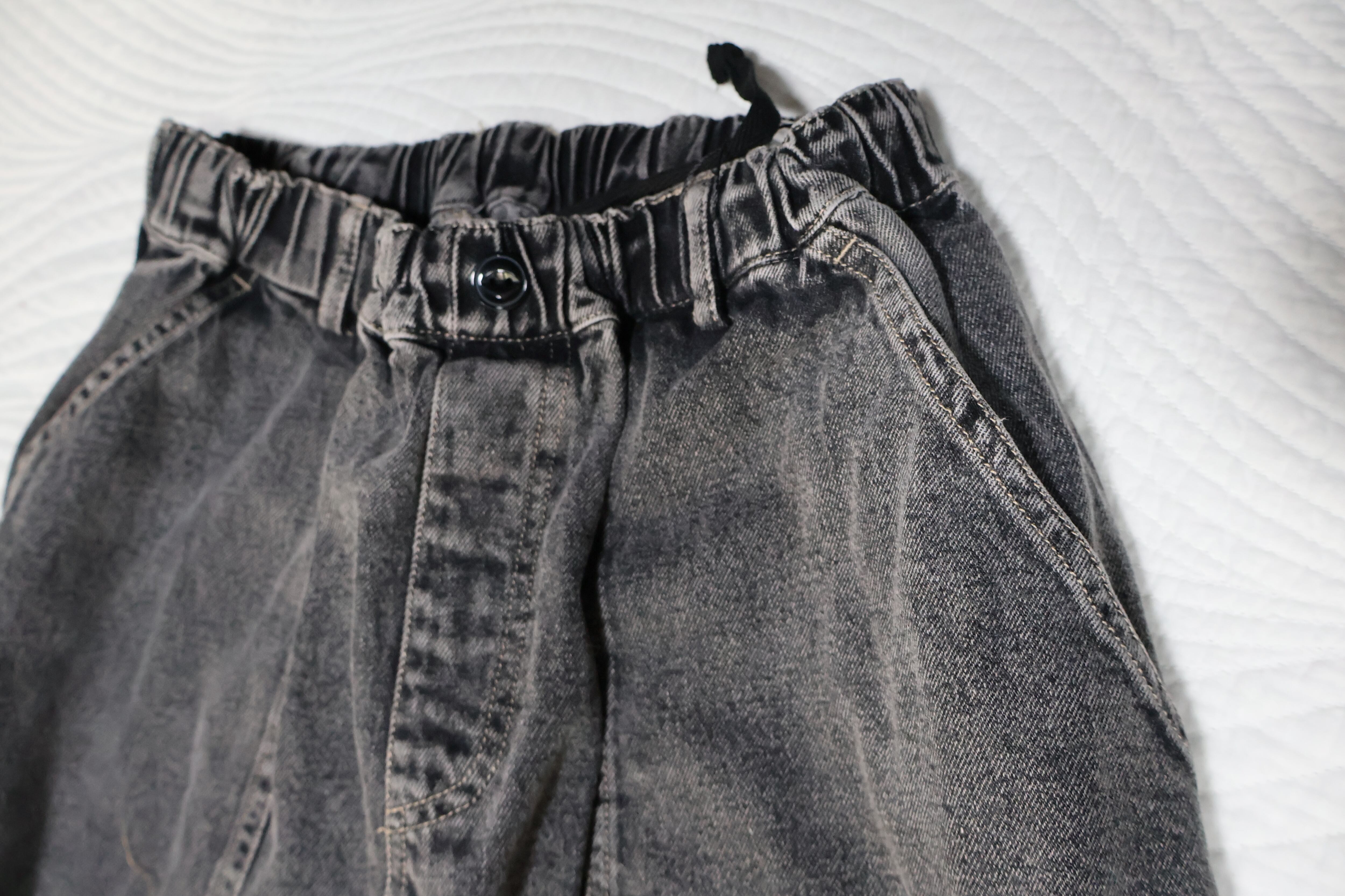 デニムケミカル加工タックワイドパンツ【12503-192-20】2025SS