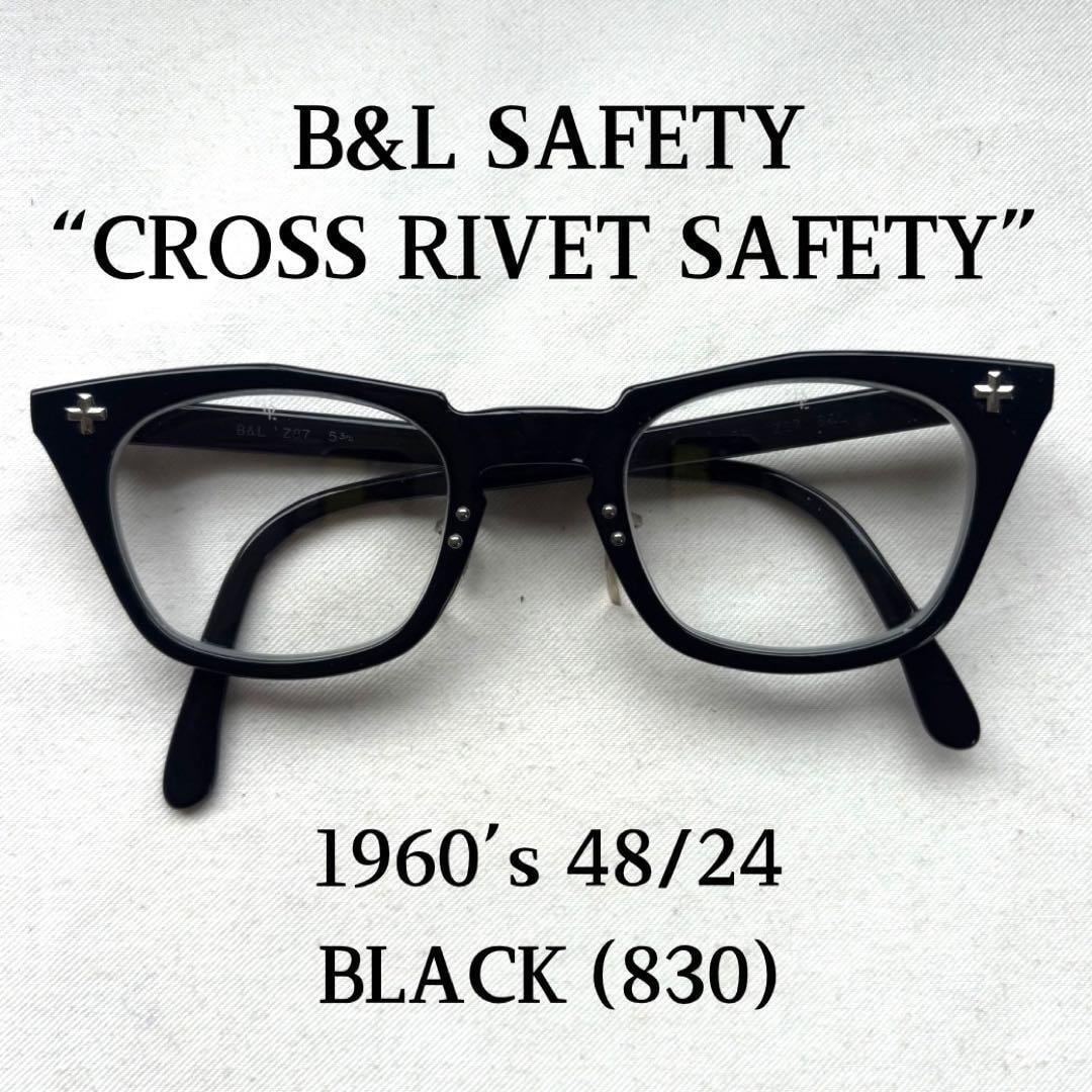 60s B&L SAFETY ボシュロム サングラス クロスリベット ビンテージ 60s B&L SAFETY ボシュロム サングラス クロスリベット ビンテージ