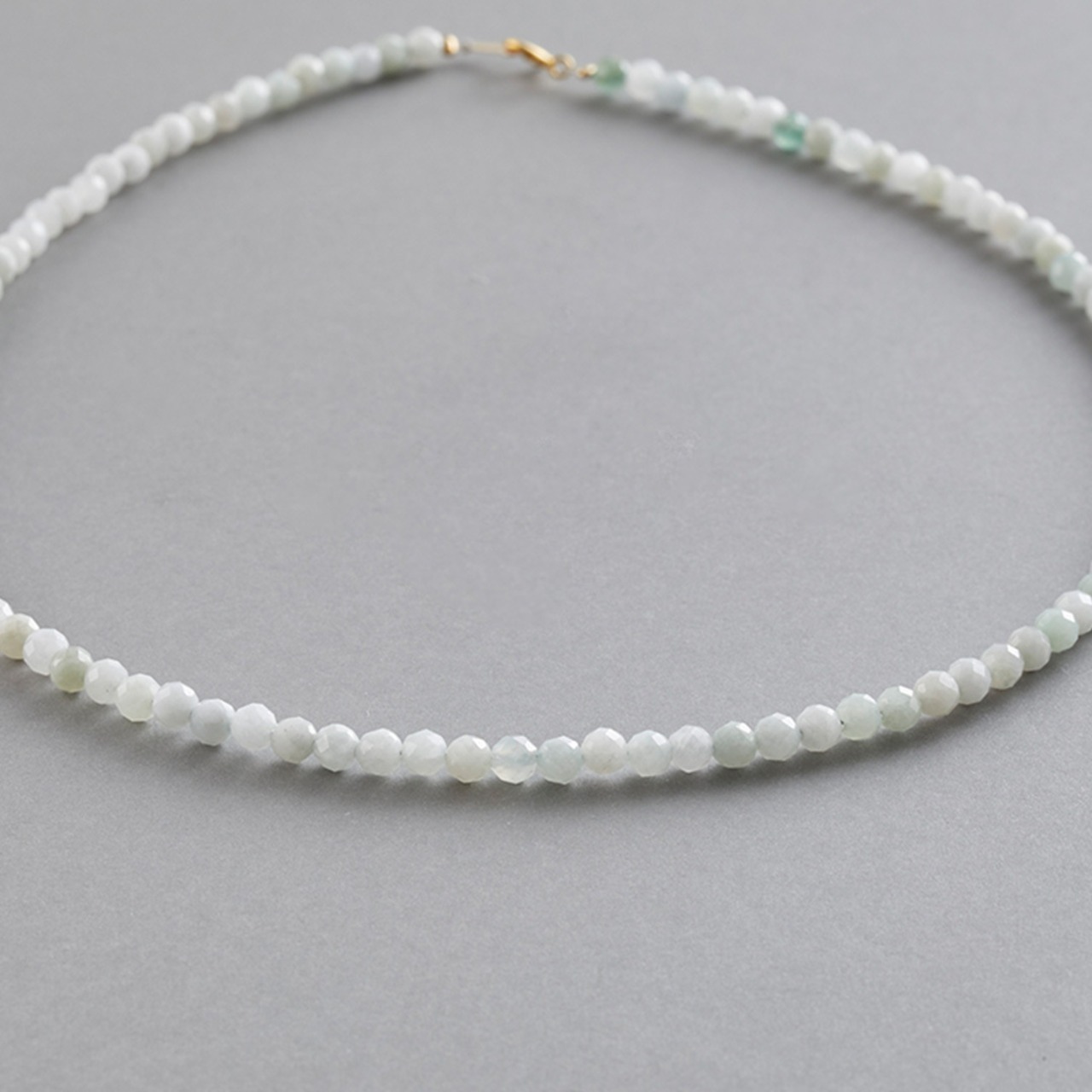 翡翠ファセットカット ネックレス A貨翡翠 jd_ne1221