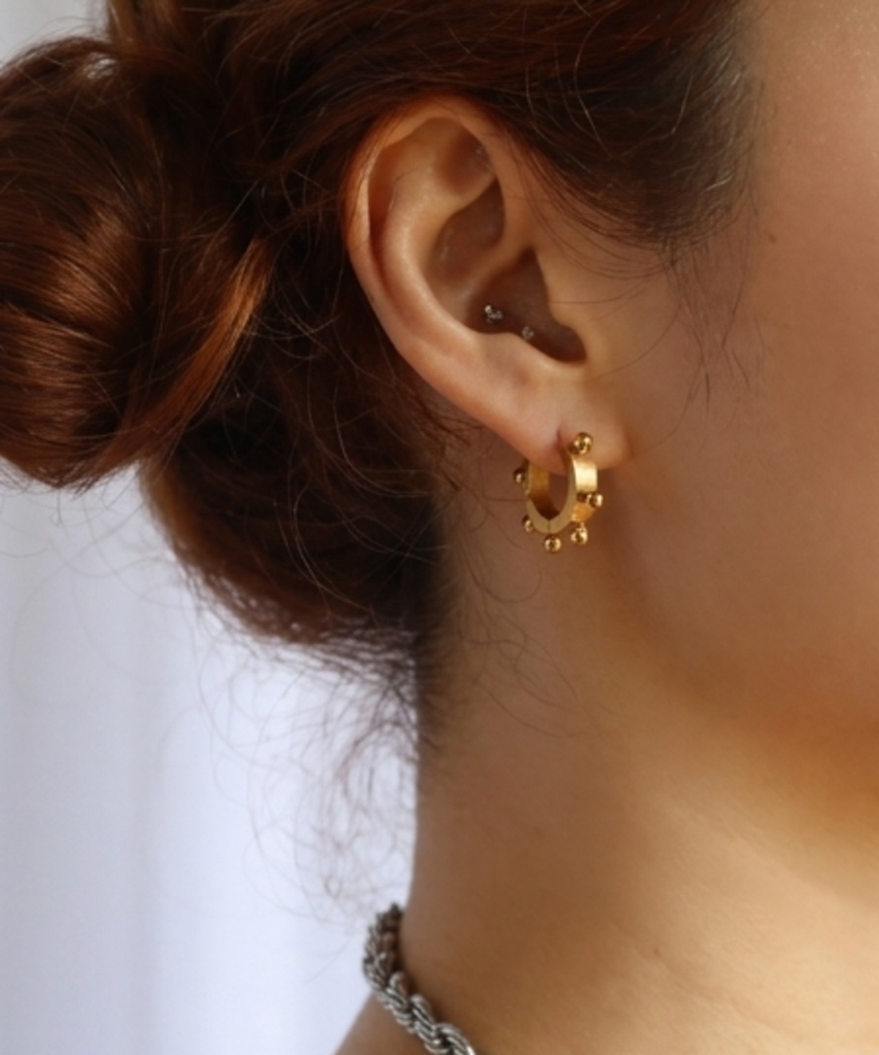 ドットフープピアス/019123