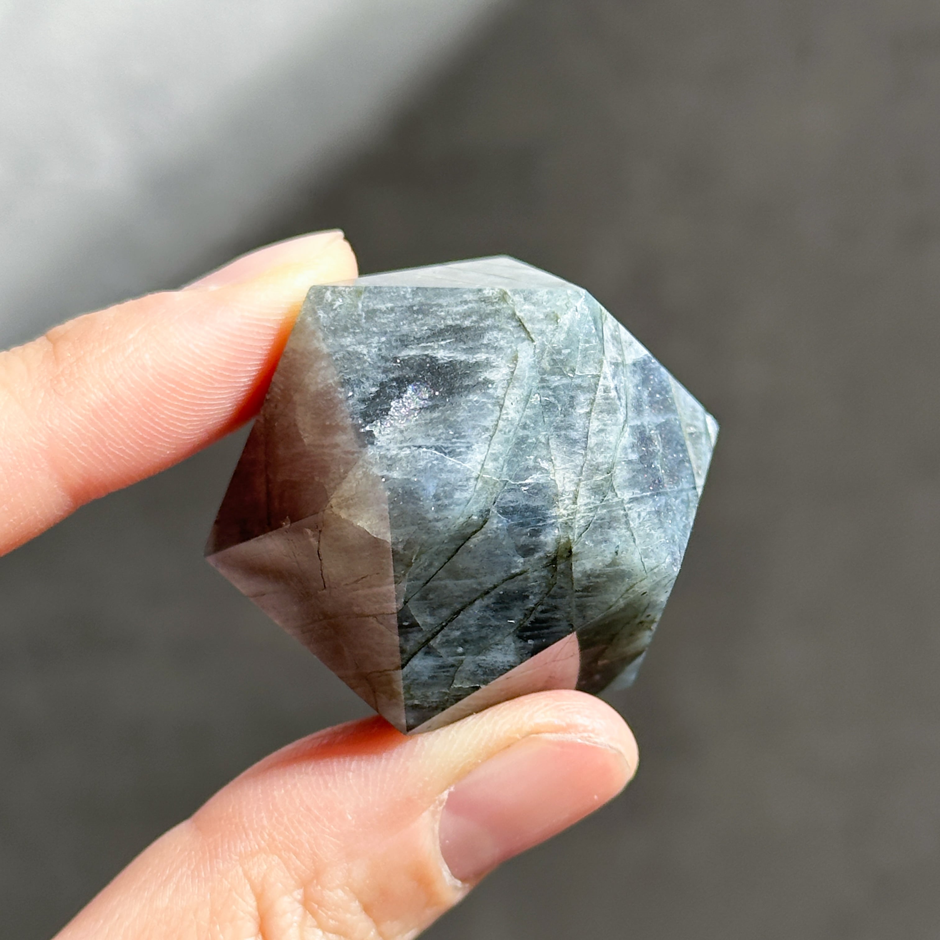 ラブラドライト 正二十面体 02◇ Labradorite ◇天然石・鉱物
