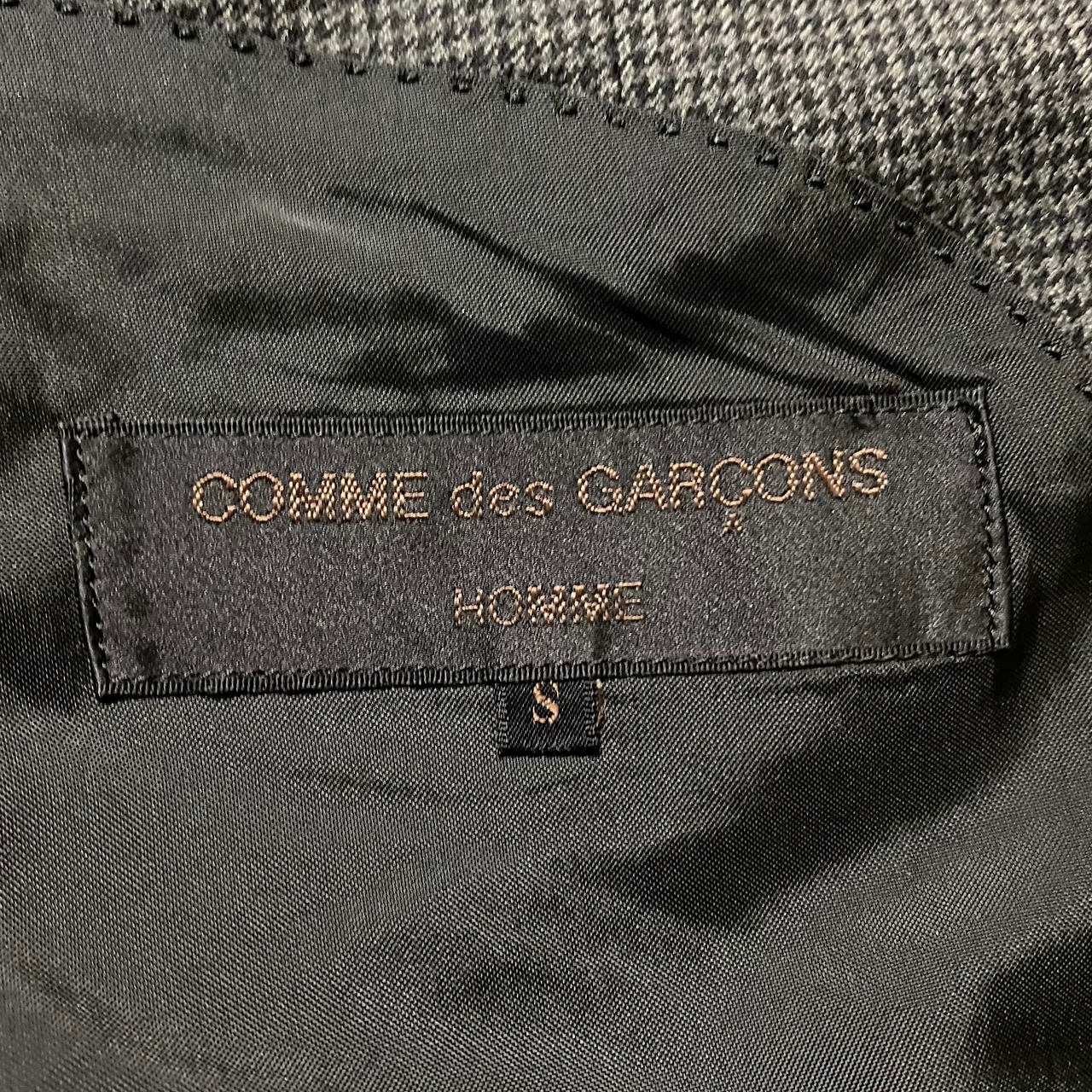 1980’s COMME des GARCONS HOMME houndstooth pattern wool tailored jacket