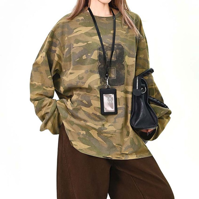 ナンバリングミリタリーミックストップス
 1col   R01582