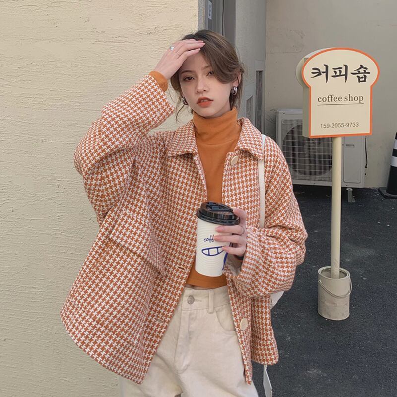 スタイルジャケット スプリングスタンダードルーズカジュアルトップス レトロ かわいい 春物 試着室29850545417