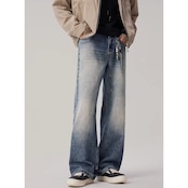 ワイドレッグ ストレートデニムパンツ af0081