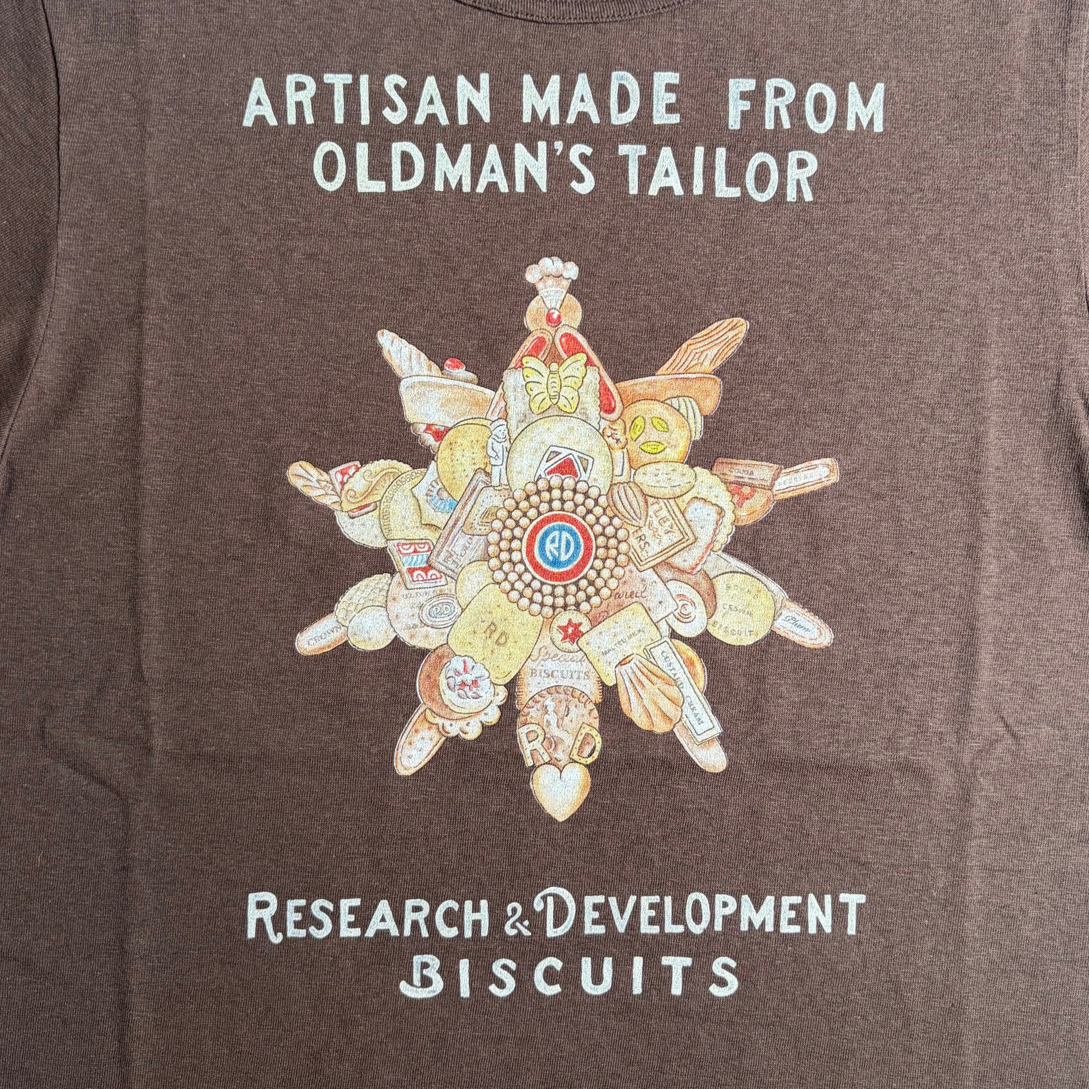 R&D.M.Co-/OLDMAN'S TAILOR オールドマンズテーラー Men's BISCUIT T