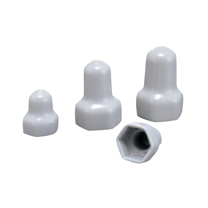 ボルトキャップ 50個セット グレー HLEP10 キャップE M10 クランプのボルト等に被せるキャップ 怪我防止 保護 ボルトカバー