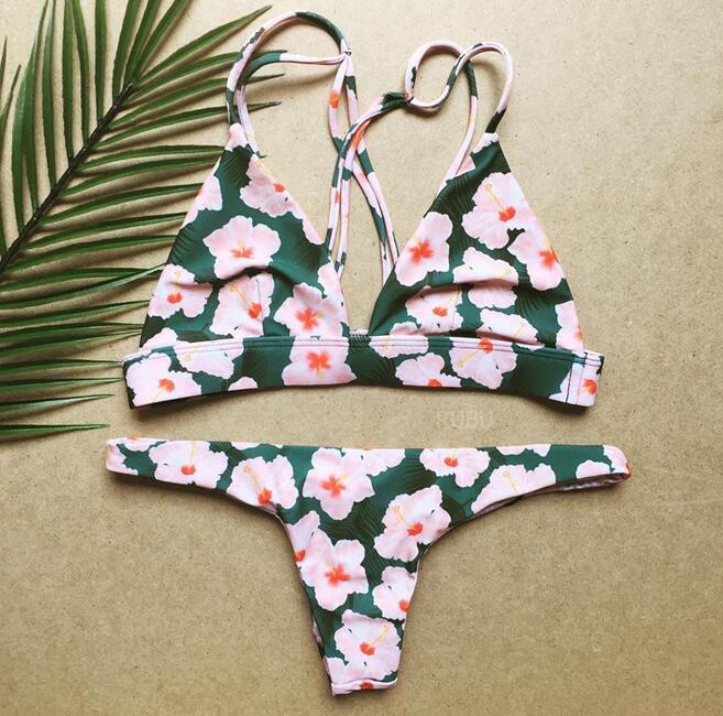 【Knuth Marf】flower paint swimwear