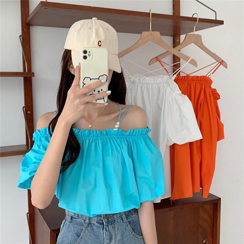 シャツ トップス サマー薄手カラースリーブ 夏物 YY-ファッション57997404363