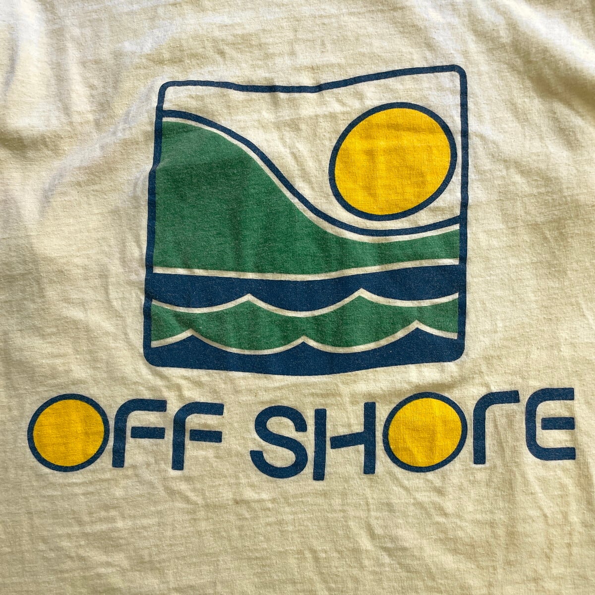 希少 70年代 USA製 オールドサーフ最初期 OFF SHORE オフショア 袖ロゴ