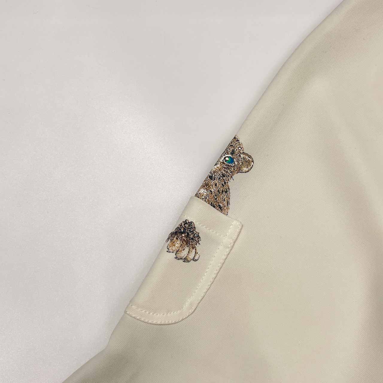 伊太利屋 イタリヤ アニマルデザイン ヒョウ ワイドパンツ 11/ホワイト レディース