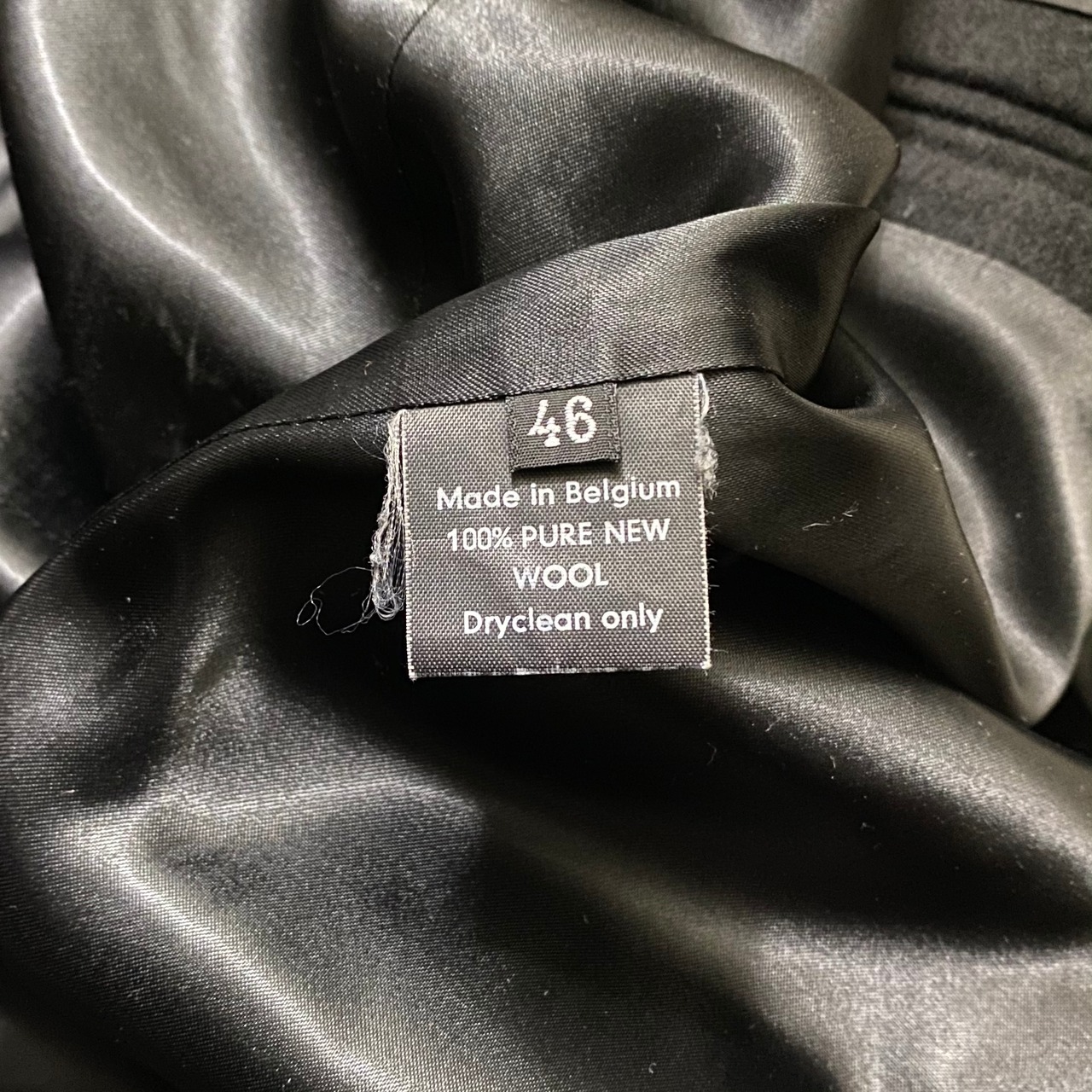 early RAF SIMONS wool chestesfield coat