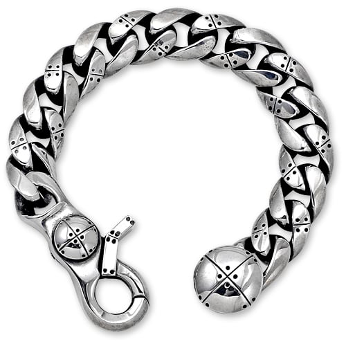 【STANLEY GUESS　スタンリーゲス　Bracelet　 ブレスレット】ファンシーアーマーリンクw/アーマークラシッククリップブレスレット【送料無料】 |  クロムハーツ、ガボールなどシルバー＆レザーセレクトショップCHRONO powered by BASE