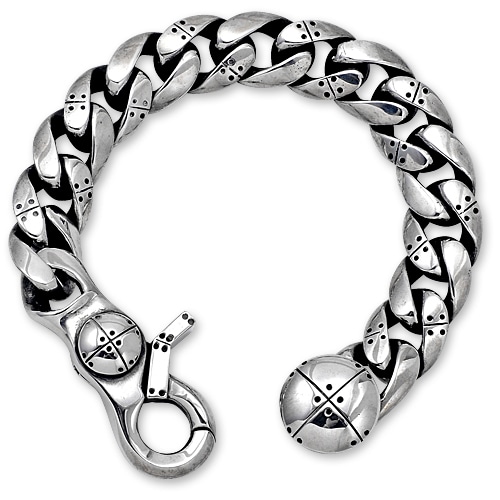 【STANLEY GUESS　スタンリーゲス　Bracelet　ブレスレット】ファンシーアーマーリンクw/アーマークラシッククリップブレスレット【送料無料】