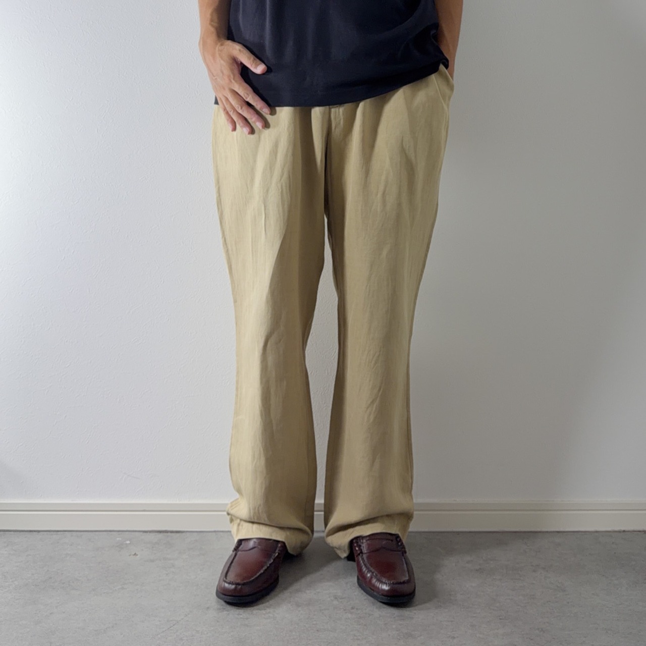 Polo by Ralph Lauren Linen-Silk-Cotton Blend Trousers [W36L30相当] 古着 - 16