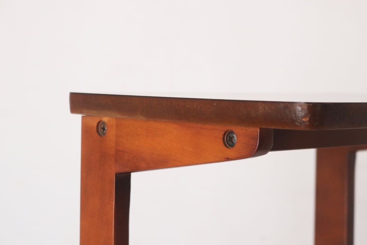 karimoku カリモク レトロ 電話台 花台 飾り台 木製 メラミン天板