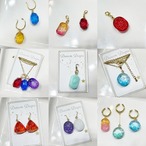 【1粒販売】Dream Drops 図鑑 ピアス イヤリング イヤーカフ ネックレス チャーム サージカルステンレス 完全オリジナル