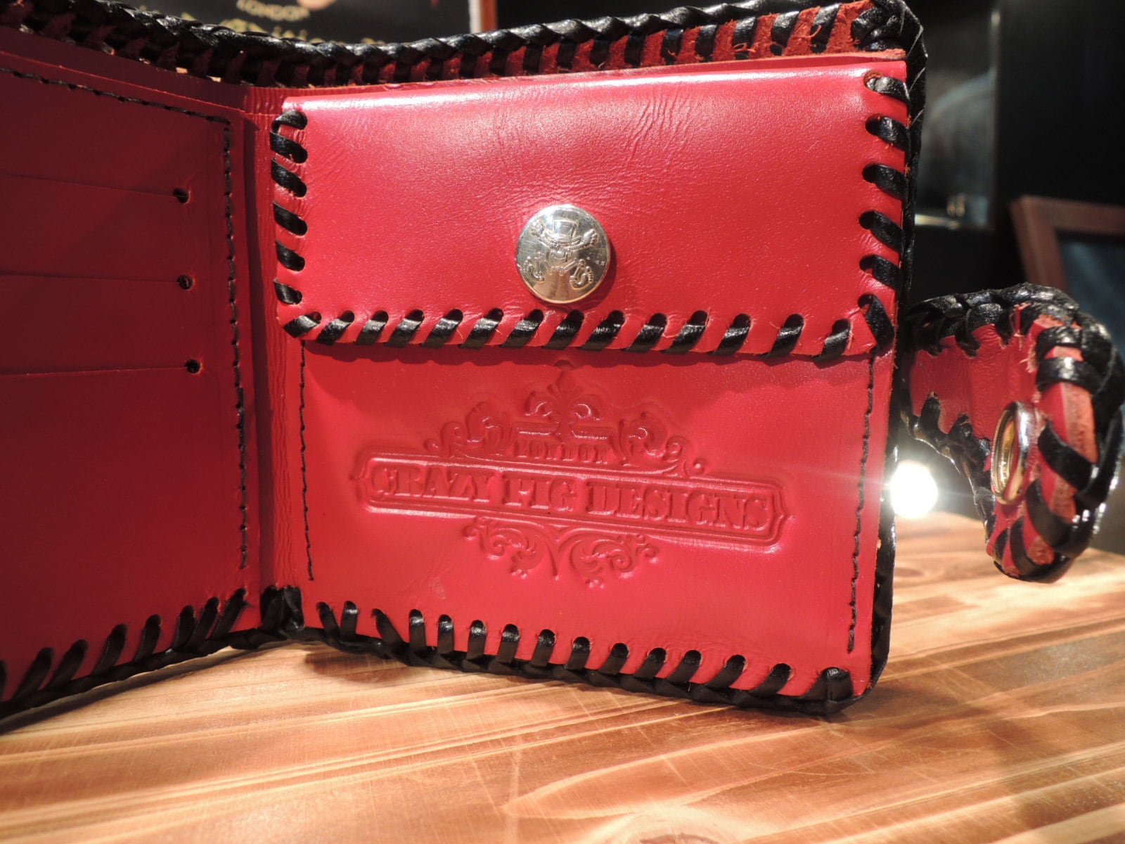 CRAZY PIG Short WALLET Red クレイジーピッグ | FirstOrderJewelry