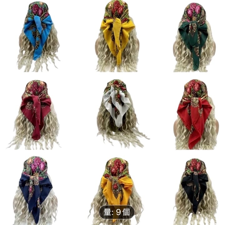 バンダナ ローズバンダナ ジプシー ヒップスカーフ ヘッドアクセ