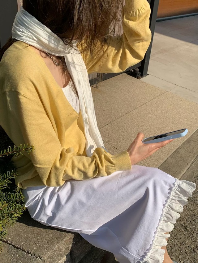 (予約) HAUS / Nua pleats scarf 4color
