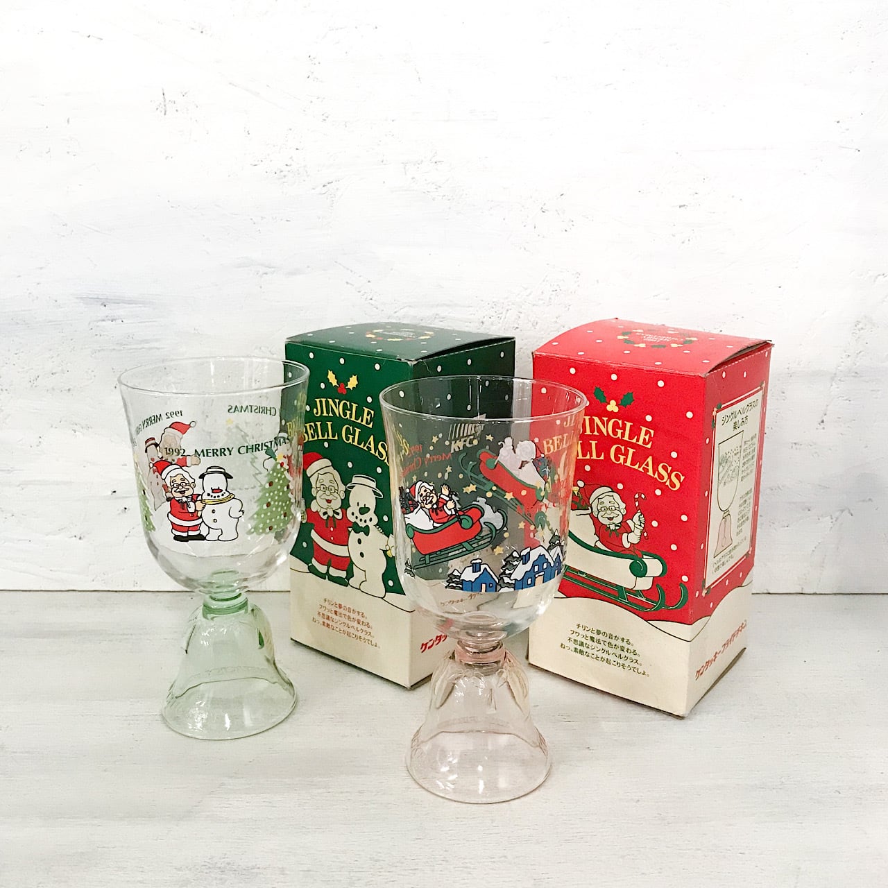 ケンタッキー クリスマスグラス 1990年 新品未使用 ケンタッキー クリスマスグラス 1990年 新品未使用