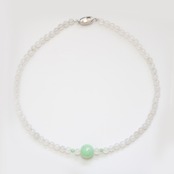 SV jade moonstone 翡翠 ネックレス A貨翡翠 jd_ne1275
