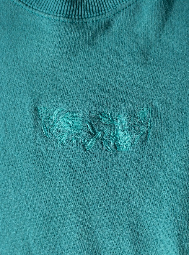 "Lee" 1980s Embroidery shortsleeve sweat