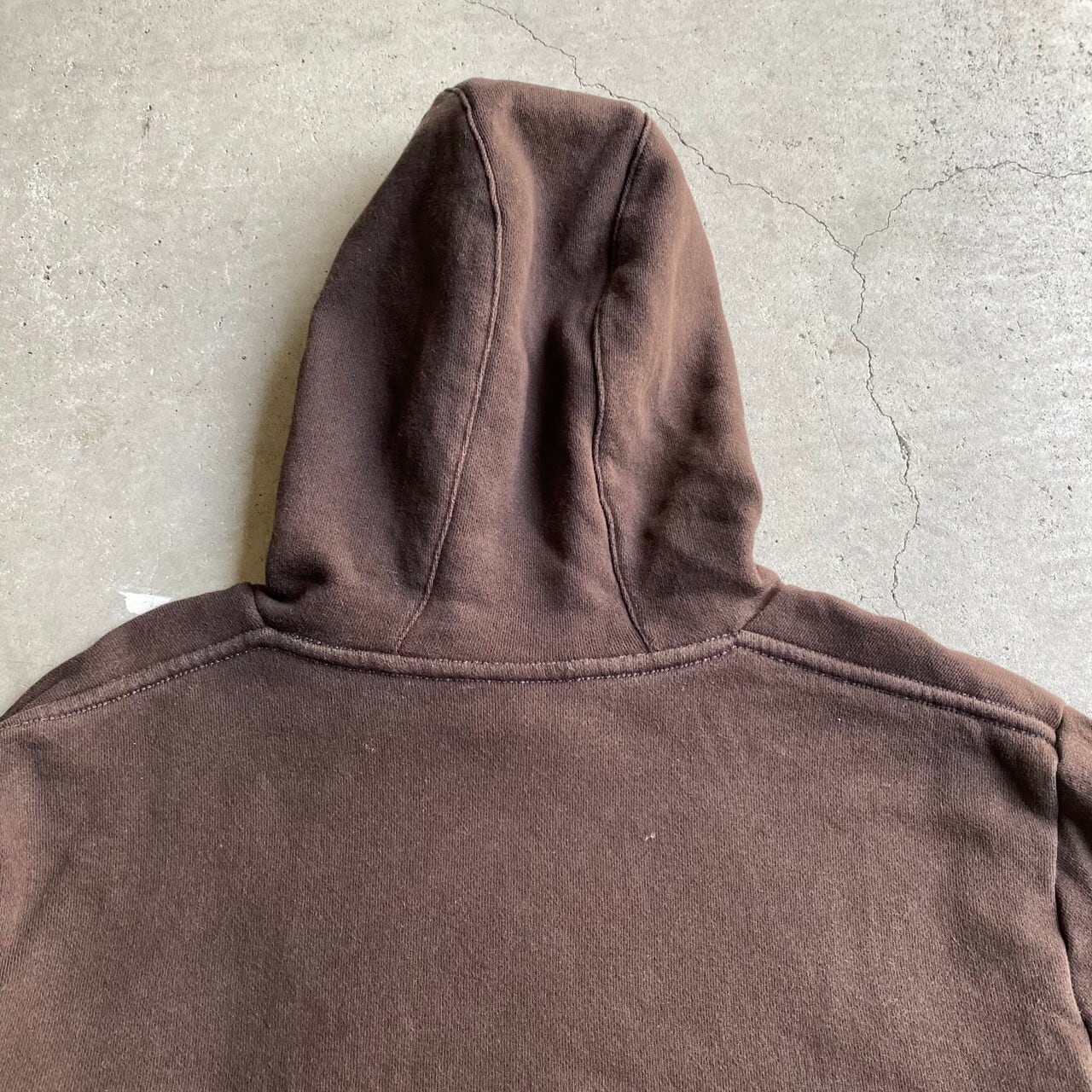 古着　carhartt フルジップパーカー　フーディ ブラウン 90s 刺繍ロゴ carhartt - 【企業ロゴ】カーハート／パーカー 刺繍ロゴ ハーフ