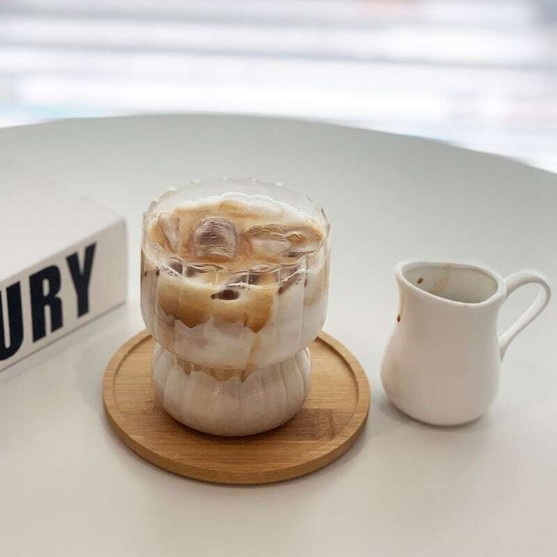 【CUP】レトロフリル縁ガラスカップ