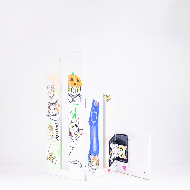 ネコだらけ、春、こいのぼり