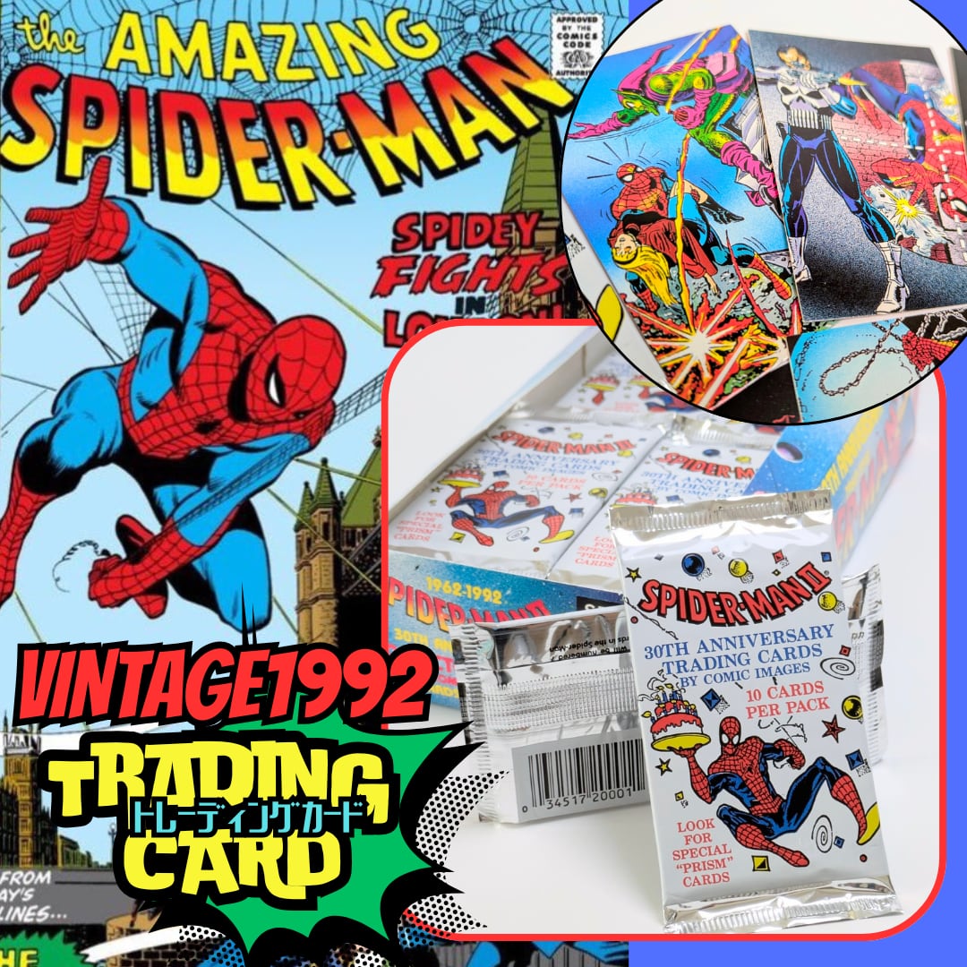 ☆送料無料！☆VINTAGE1992【 Spiderman II 30th Anniversary （スパイダーマン コミックス30周年記念） 】VINTAGE トレーディングカード単品 （1個=10CARDS）〚アメリカン雑貨 アメトイ〛