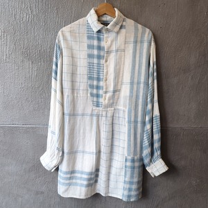 ［USED］POLO RALPH LAUREN Cotton Linen Grandpa Shirt  S