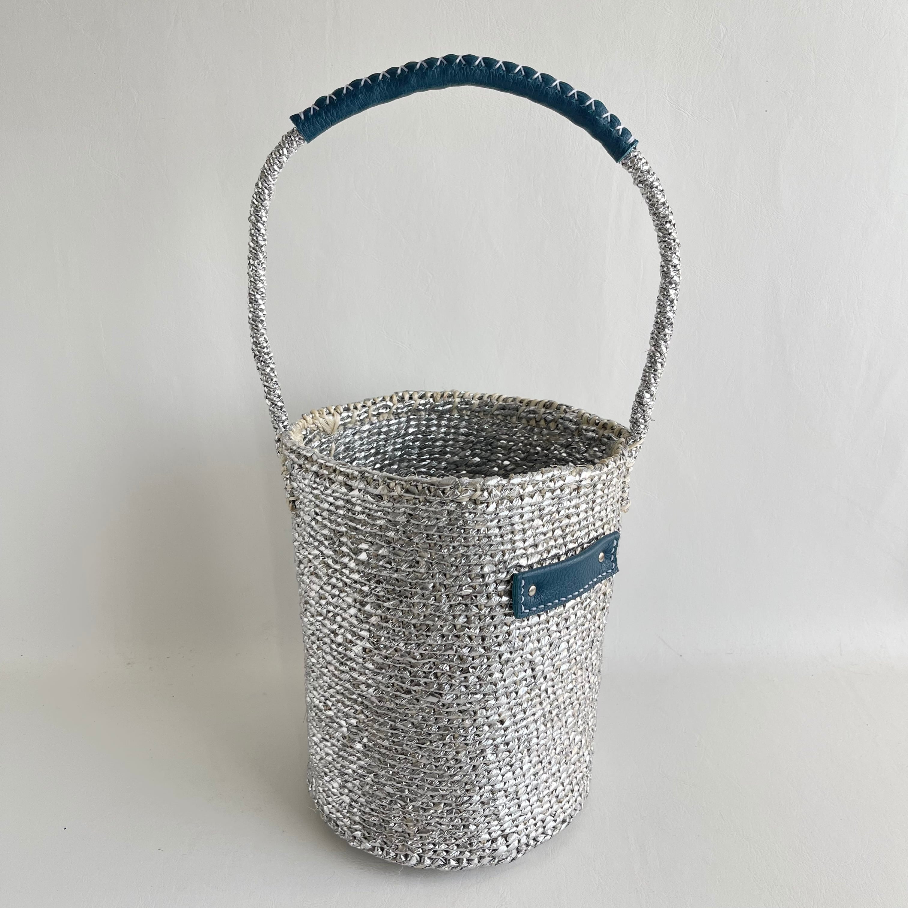 OVAL Shoulder Kago Bag / JAY BLUE HANDLE / メガネホルダー付