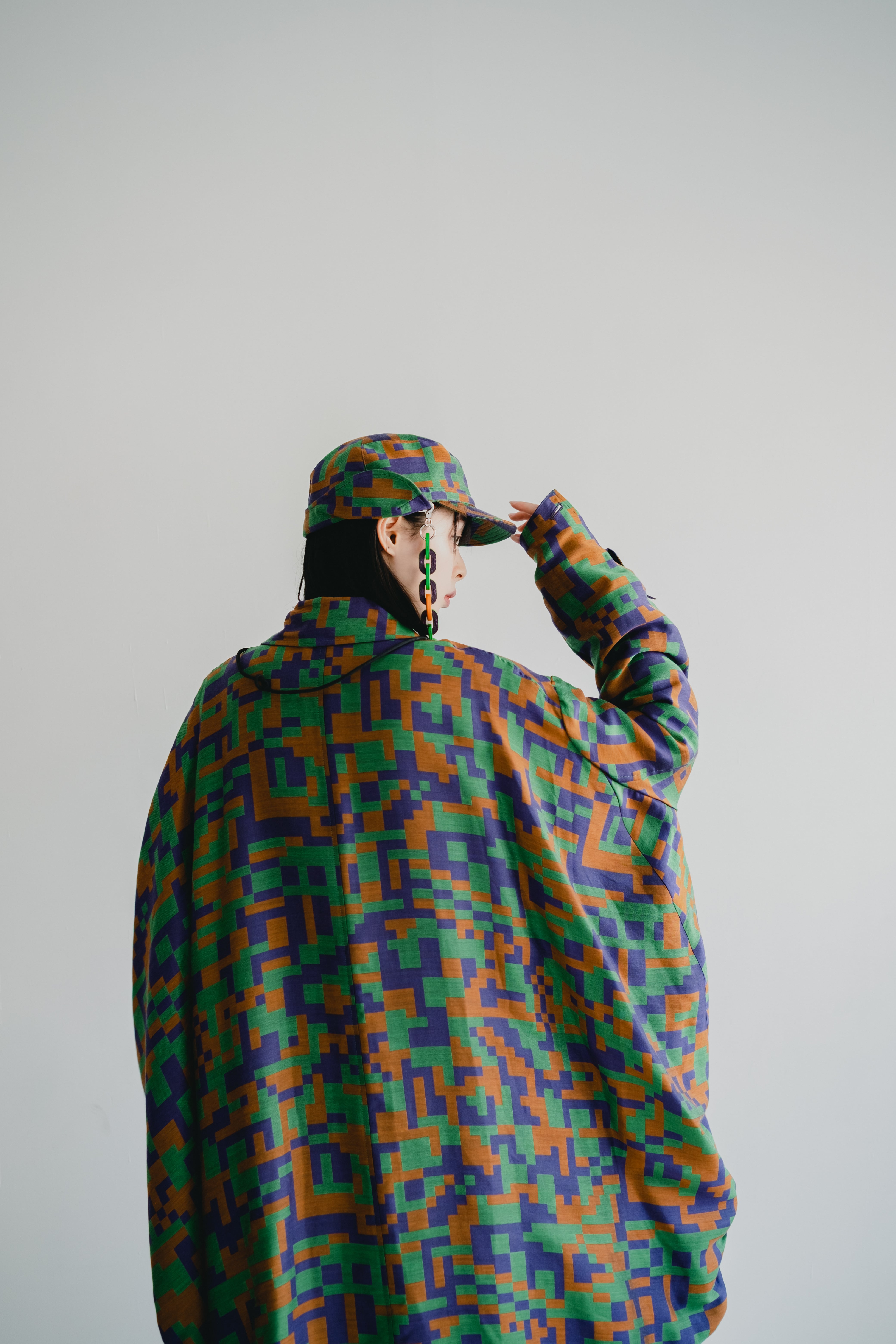 【RADIO EVA × 01u10】円環digital camouflage jacquard reversible coat 01u10