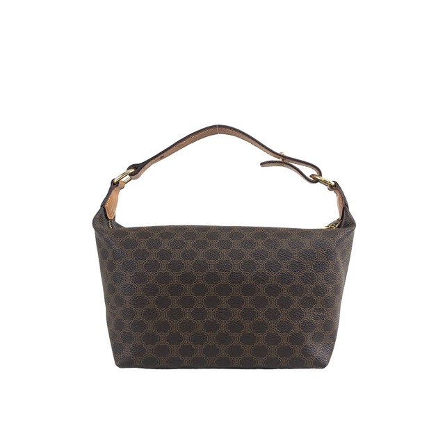CELINE セリーヌ マカダム  レザー ハンドバッグ バニティバッグ vintage ヴィンテージ オールド usdwut